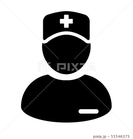 Medical consultant icon vector male person profile 55546375