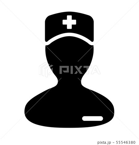 Medical care icon vector male person profile 55546380