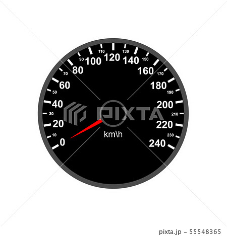 Auto speedomster on white background 55548365