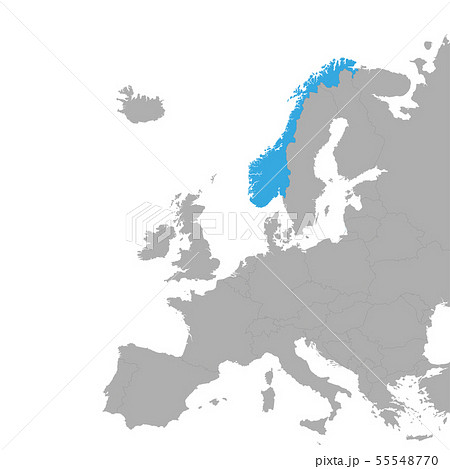 The map of Norway is highlighted in blue on the 55548770