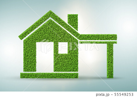 Green house concept - 3d rendering Green house concept - 3d rendering 55549253