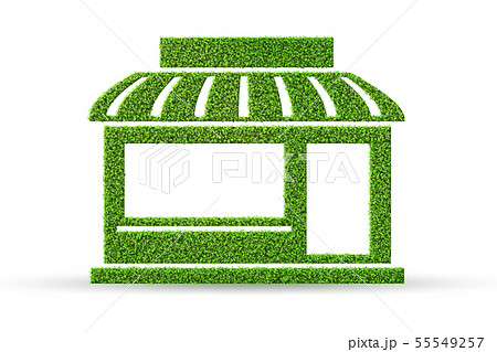 Green house concept - 3d rendering Green house concept - 3d rendering 55549257