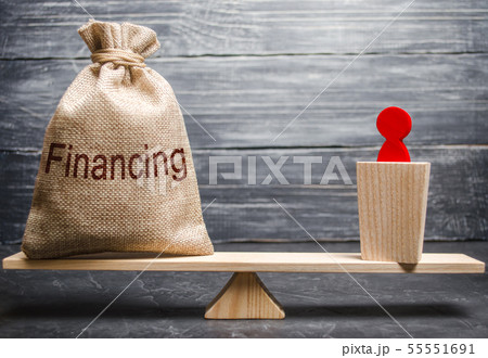 A politician and a bag Financing on the scales A politician and a bag Financing on the scales 55551691