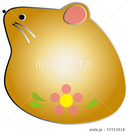 イラスト素材 干支 金ねずみのイラスト素材
