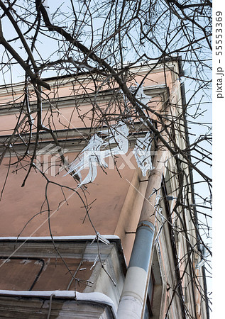 Dangerous icicles are on bare tree branches Dangerous icicles are on bare tree branches 55553369