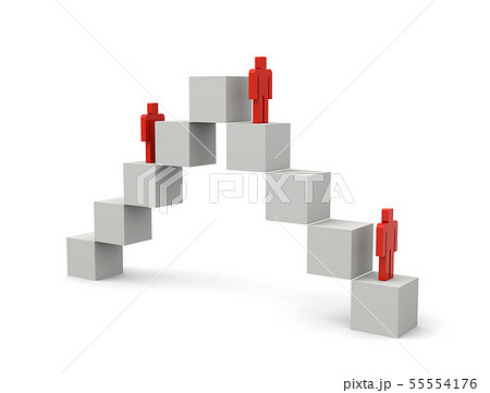 ブロックの階段 55554176
