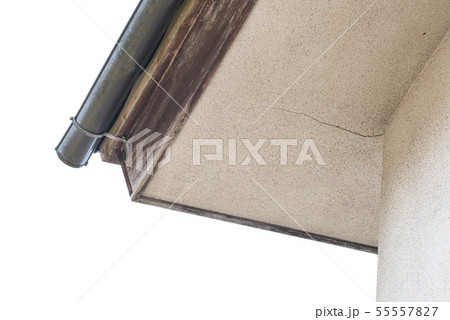 軒天のひび割れ 55557827