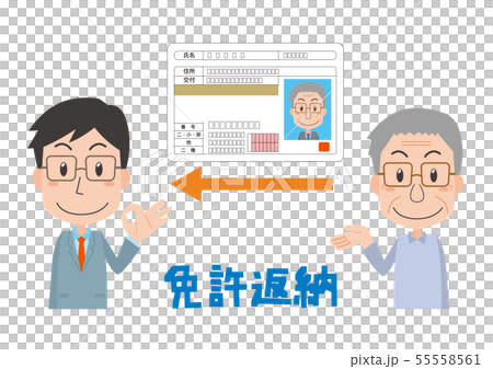 運転免許証　返納　高齢者 55558561