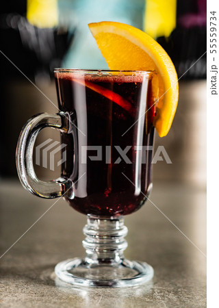 mulled wine with orange 55559734