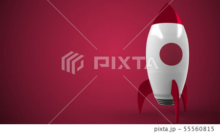 Rocket with flag of Japan. Japanese hitech or...のイラスト素材 [55560815] - PIXTA