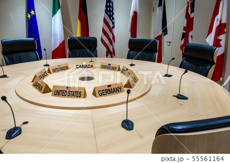 国際首脳会議テーブル 国際首脳会議テーブル 55561164