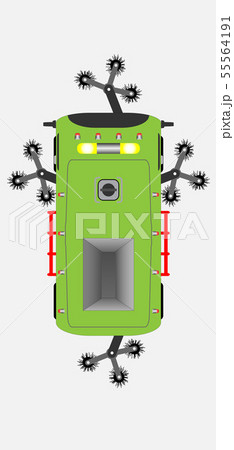 top view of Street Sweeper Car top view of Street Sweeper Car 55564191