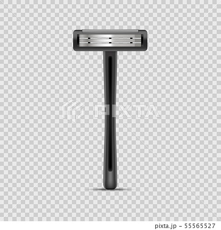 Realistic Detailed 3d Black Shaving Razor Mockup. Vector Realistic Detailed 3d Black Shaving Razor Mockup. Vector 55565527