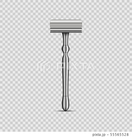Realistic Detailed 3d Metallic Shaving Razor Mockup. Vector Realistic Detailed 3d Metallic Shaving Razor Mockup. Vector 55565528