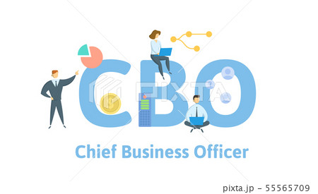 CBO, Chief Business Officer. Concept with people, letters and icons. Flat vector illustration CBO, Chief Business Officer. Concept with people, letters and icons. Flat vector illustration 55565709