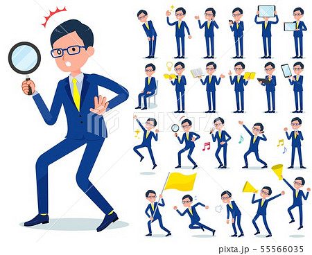 flat type glasses Honest man_Action 55566035