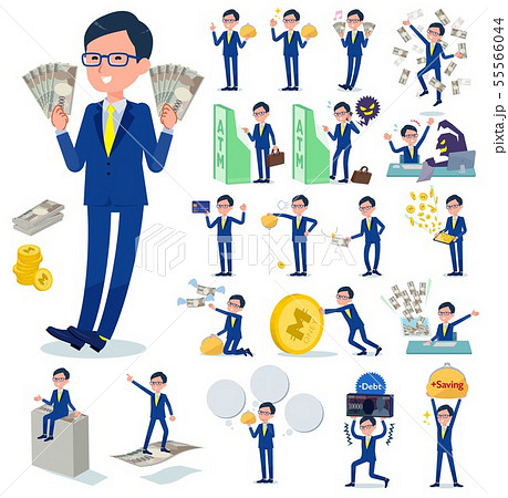 flat type glasses Honest man_money 55566044
