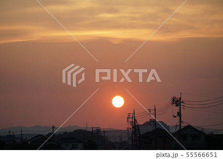 日常の夕日 日常の夕日 55566651