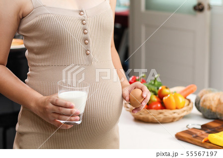 Young woman asian choose eating healthy food,eggs Young woman asian choose eating healthy food,eggs 55567197