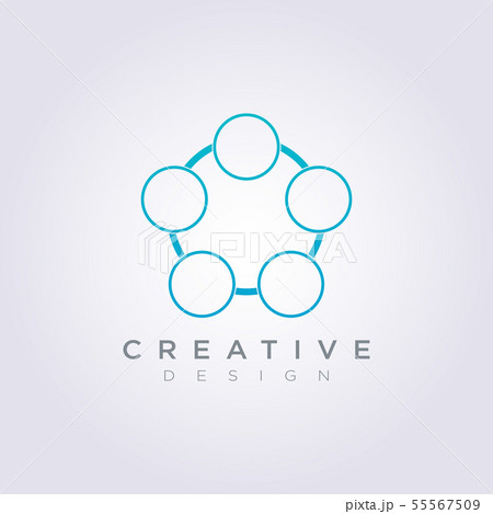 Circle Pentagon Vector Illustration Design Clipart Circle Pentagon Vector Illustration Design Clipart 55567509