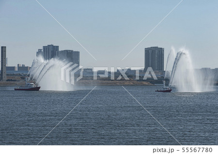 東京湾の水上出初式 東京湾の水上出初式 55567780