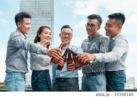 People celebrating the end of the week People celebrating the end of the week 55568160