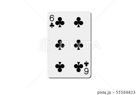 トランプクラブ6のイラスト素材