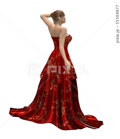 Beautiful woman in red dress Beautiful woman in red dress 55569877