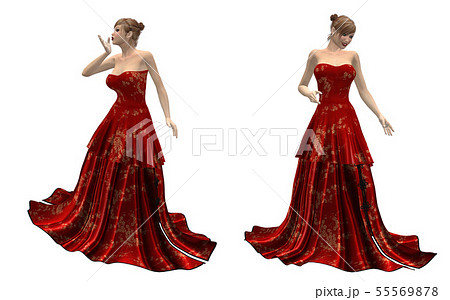 Beautiful woman in red dress Beautiful woman in red dress 55569878