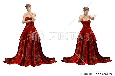 Beautiful woman in red dress Beautiful woman in red dress 55569879