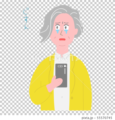 Grandma with a smartphone Grandma with a smartphone 55570745