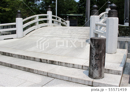 寒川神社　神池橋 55571459