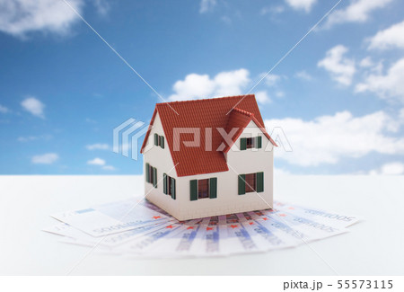 close up of home or house model and money close up of home or house model and money 55573115