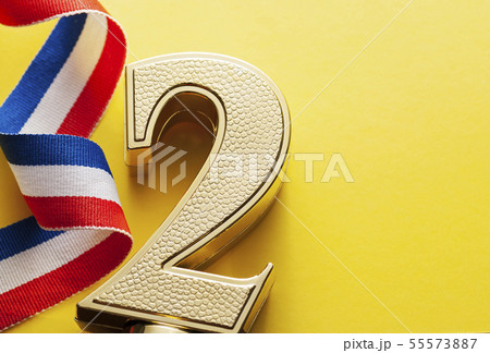Second place runner up decorative numeric trophy 55573887