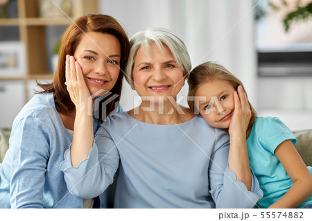 portrait of mother, daughter and grandmother portrait of mother, daughter and grandmother 55574882