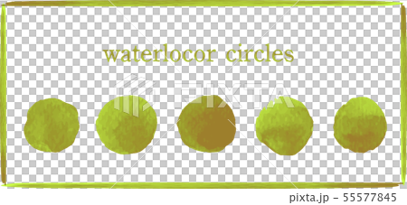 水彩_watercolor_イラスト_丸_circle__ume_梅_草_grass 水彩_watercolor_イラスト_丸_circle__ume_梅_草_grass 55577845