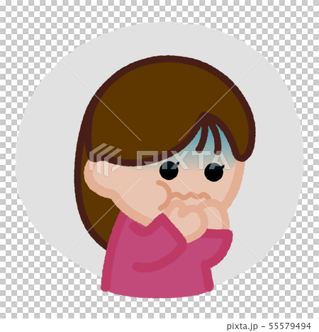 Body symptoms nausea woman 55579494