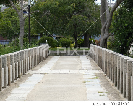 竜神さんにつづく橋・万代池 55581354