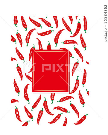 赤唐辛子のパターン 赤唐辛子のパターン 55584362