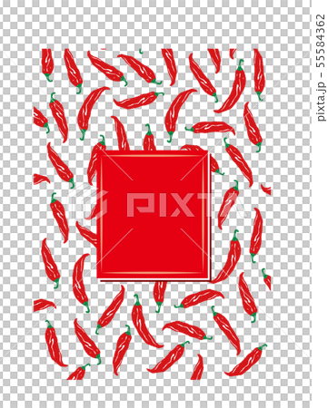 赤唐辛子のパターン 赤唐辛子のパターン 55584362