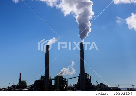 Industrial smoke stack coal power plant Industrial smoke stack coal power plant 55592154