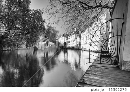 The Devils Canal is a famous canal in Prague, the 55592276