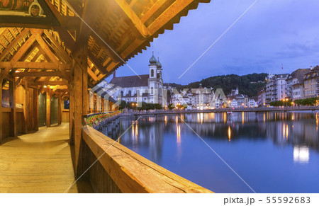 Lucerne in the morning, Switzerland 55592683