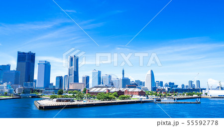 横浜 赤レンガ倉庫とみなとみらい ワイド 横浜 赤レンガ倉庫とみなとみらい ワイド 55592778