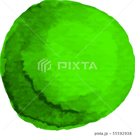 水彩_watercolor_イラスト_丸_circle_green_緑 水彩_watercolor_イラスト_丸_circle_green_緑 55592938