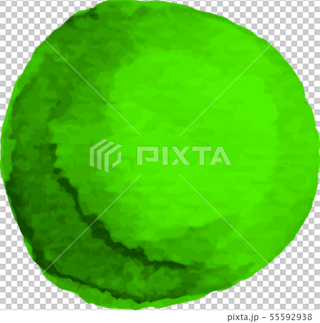 水彩_watercolor_イラスト_丸_circle_green_緑 水彩_watercolor_イラスト_丸_circle_green_緑 55592938