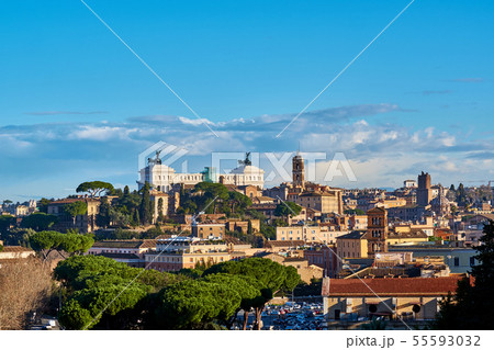 Rome skyline in Italy Rome skyline in Italy 55593032