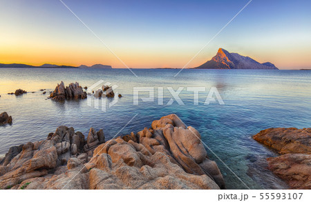 Fantastic azure water with rocks near beach Porto Fantastic azure water with rocks near beach Porto 55593107