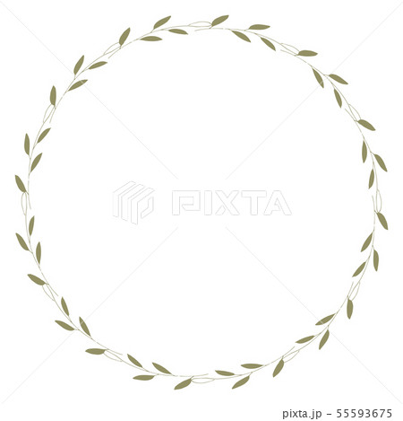 Vector floral frame. Round hand drawn floral frames on white background. Design elements for wedding 55593675