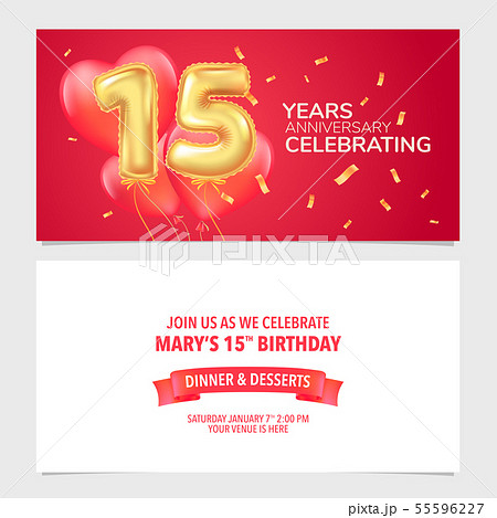 15 years anniversary invitation vector 15 years anniversary invitation vector 55596227